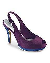 Simply Be Peep Toe Platform E Fit
