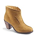 Simply Be Plain Cowboy Ankle Boot E Fit