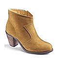 Simply Be Plain Cowboy Ankle Boot EEE Fi