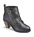 Simply Be Double Buckle Ankle Boots E