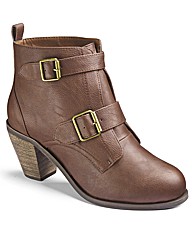 Simply Be Buckle Ankle Boots EEE Fit