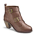 Simply Be Buckle Ankle Boots EEE Fit