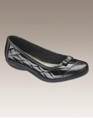 Sole Diva Quilted Ballerina Pumps E Fit