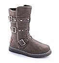 Golddigga Studded Strappy E Fit Boots