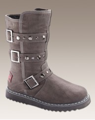 Golddigga Studded Strappy E Fit Boots