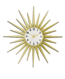 Starburst 60s Wall Clock