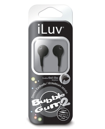 iLuv Bubble Gum2 Earphones Black
