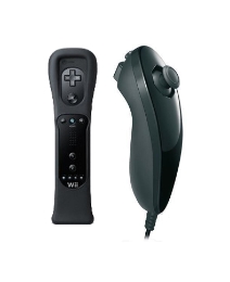 Wii Nunchuk + Remote Motion Plus Black