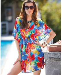 Seaspray Sheer Chiffon Kaftan