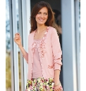 Gray & Osbourn Chiffon Trim Cardigan