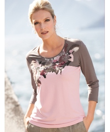 Frank Walder 3/4 Sleeve Jersey Top