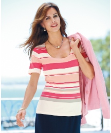 Gray & Osbourn Short Sleeve Jersey Top