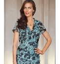 Gray & Osbourn Tie Neck Chiffon Top