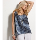Chesca Jersey Jacquard Sleeveless Top