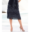Gelco Tiered Crinkle Georgette Skirt