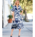 Gray & Osbourn Linen Look Shirt Dress