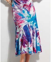 Chianti Jersey Panelled Skirt