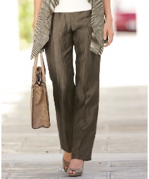 Gerry Weber Crinkle Linen Rich Trousers