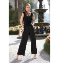 Gina Bacconi Sleeveless Jersey Jumpsuit