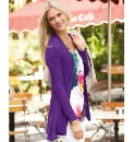 Passport Fine Knit Ribbed Cardigan