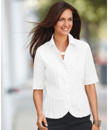 Gray & Osbourn Crinkle Finish Blouse