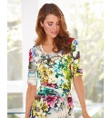Basler Scoop Neck Jersey Top