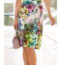 Basler Mock Wrap Jersey Skirt
