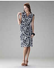Gelco Cowl Neck Jersey Dress