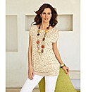 Olsen Jacquard Knit Short Sleeve Tunic