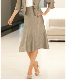 Gray & Osbourn Linen Mix Skirt