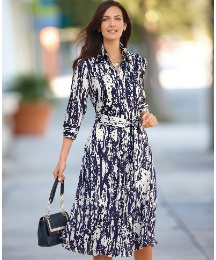 Gray & Osbourn 3/4 Sleeve Shirt Dress