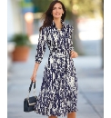 Gray & Osbourn 3/4 Sleeve Shirt Dress