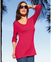 Pomodoro Slubbed Fine Knit Top