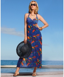 Seaspray Halter Neck Cover Up Dress