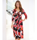 Gray & Osbourn Gathered Jersey Dress