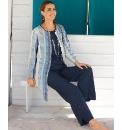 Gray & Osbourn Collarless Long Jacket