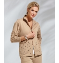 Gray & Osbourn Eyelet Trim Jersey Jacket
