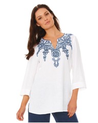 Gerry Weber Embroidered Linen Kaftan