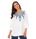Gerry Weber Embroidered Linen Kaftan