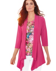 Jersey Long Line Cardigan