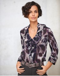 Gray & Osbourn Animal Print Blouse