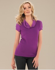 Passport Fine Knit Top With Silk Sleeve