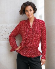 Gelco Georgette Spot Blouse