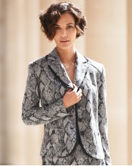 Gelco Snake Print Jersey Jacket
