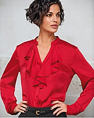 Gerry Weber Satin Frill Front Blouse