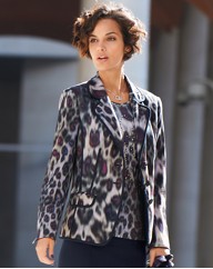 Basler Animal Print Blazer