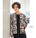 Basler Printed Zip Jacket
