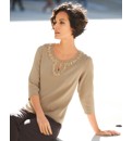 Gray & Osbourn Knitted Notch Neck Jumper