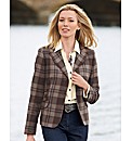 Wool Mix Check Blazer