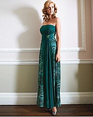 Vera Mont Mesh Full Length Dress
